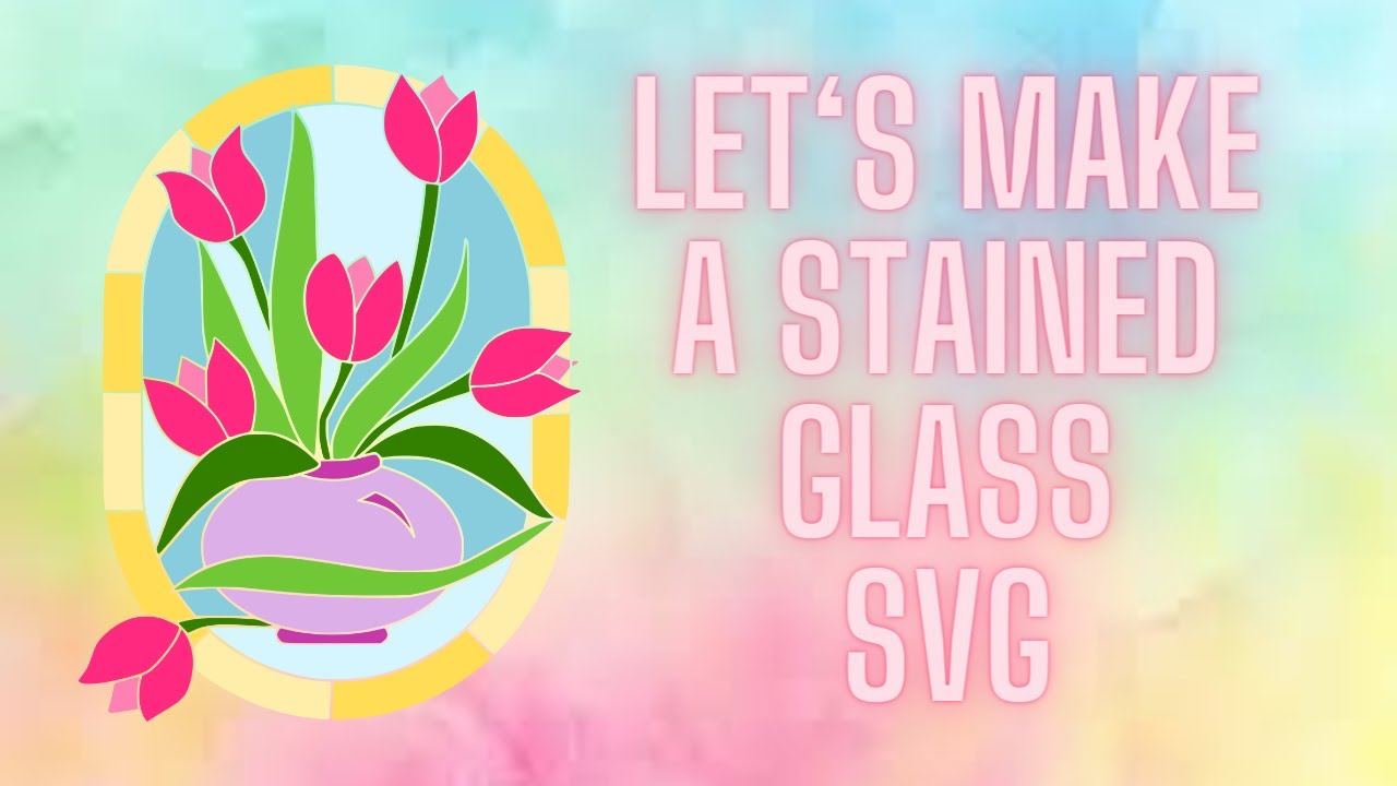 How to make a stained glass svg, cricut, silhouette,