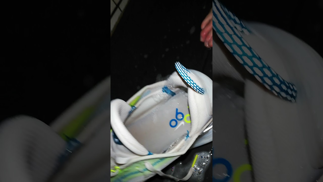 messy nike air 2090 cleaning sockless wearing wet 2