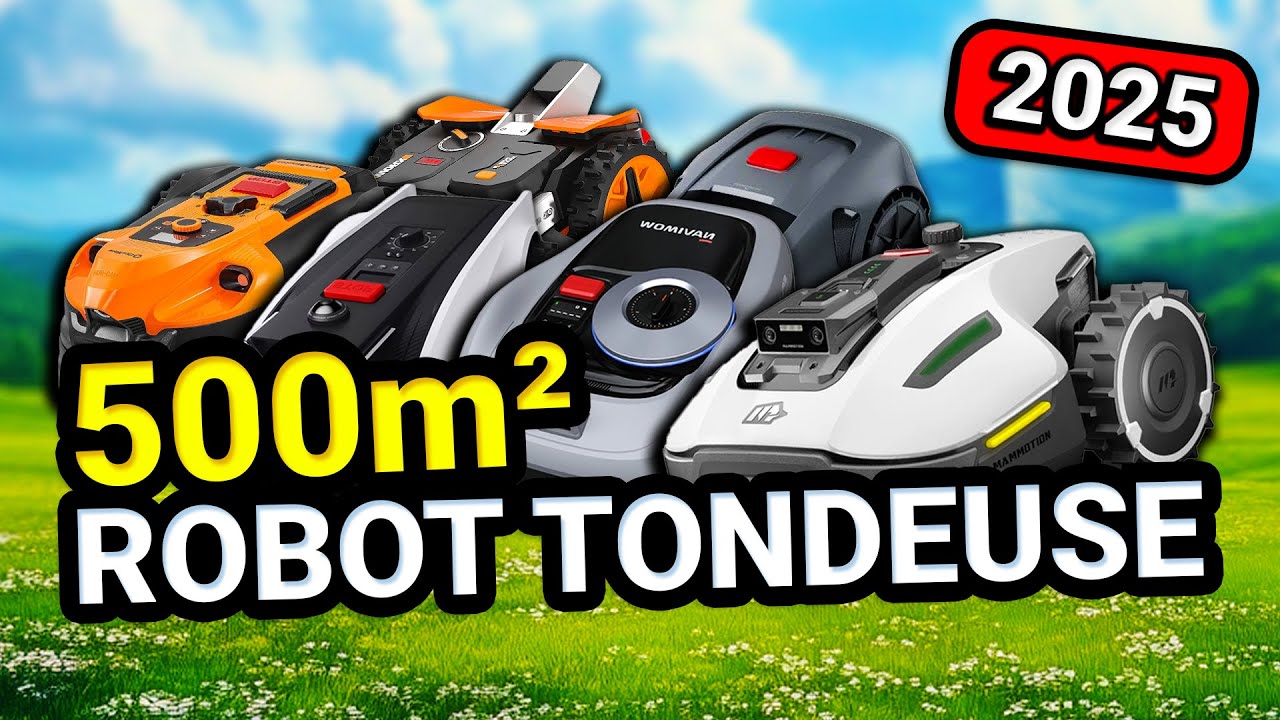 Le meilleur robot tondeuse pour 500 m2 sans fil périphérique | Comparatif