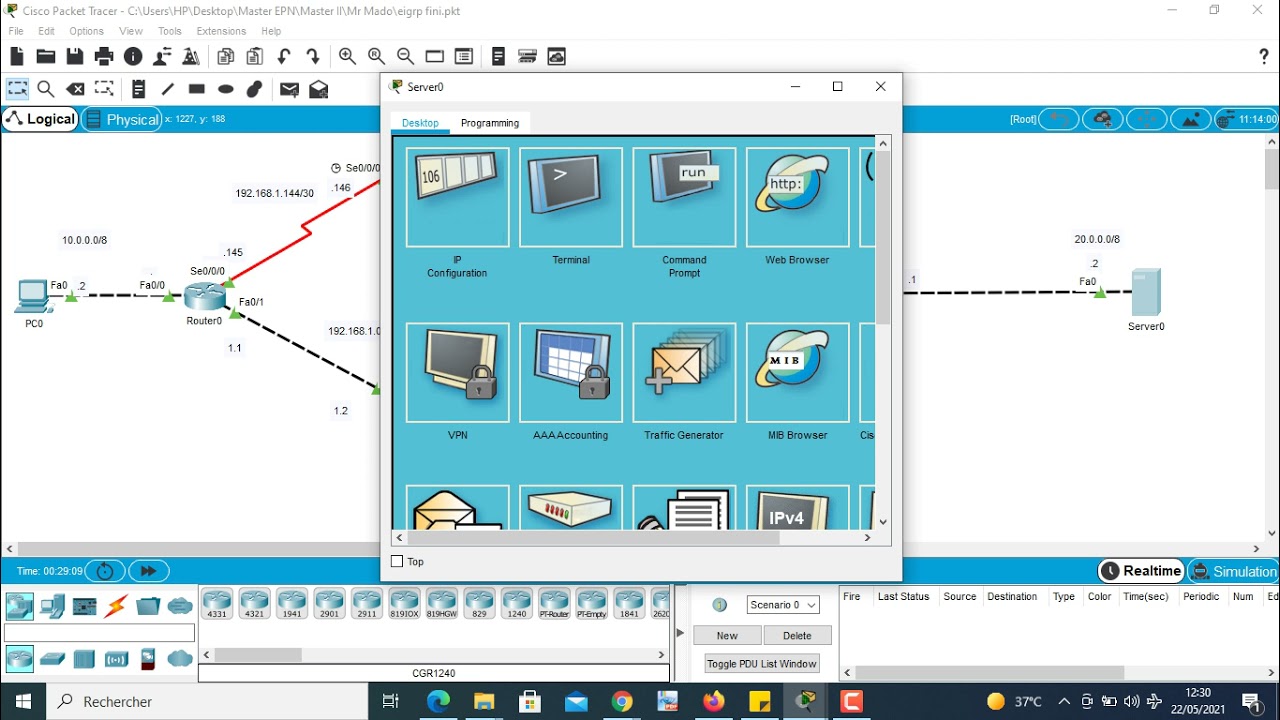 Config de  base EIGRP