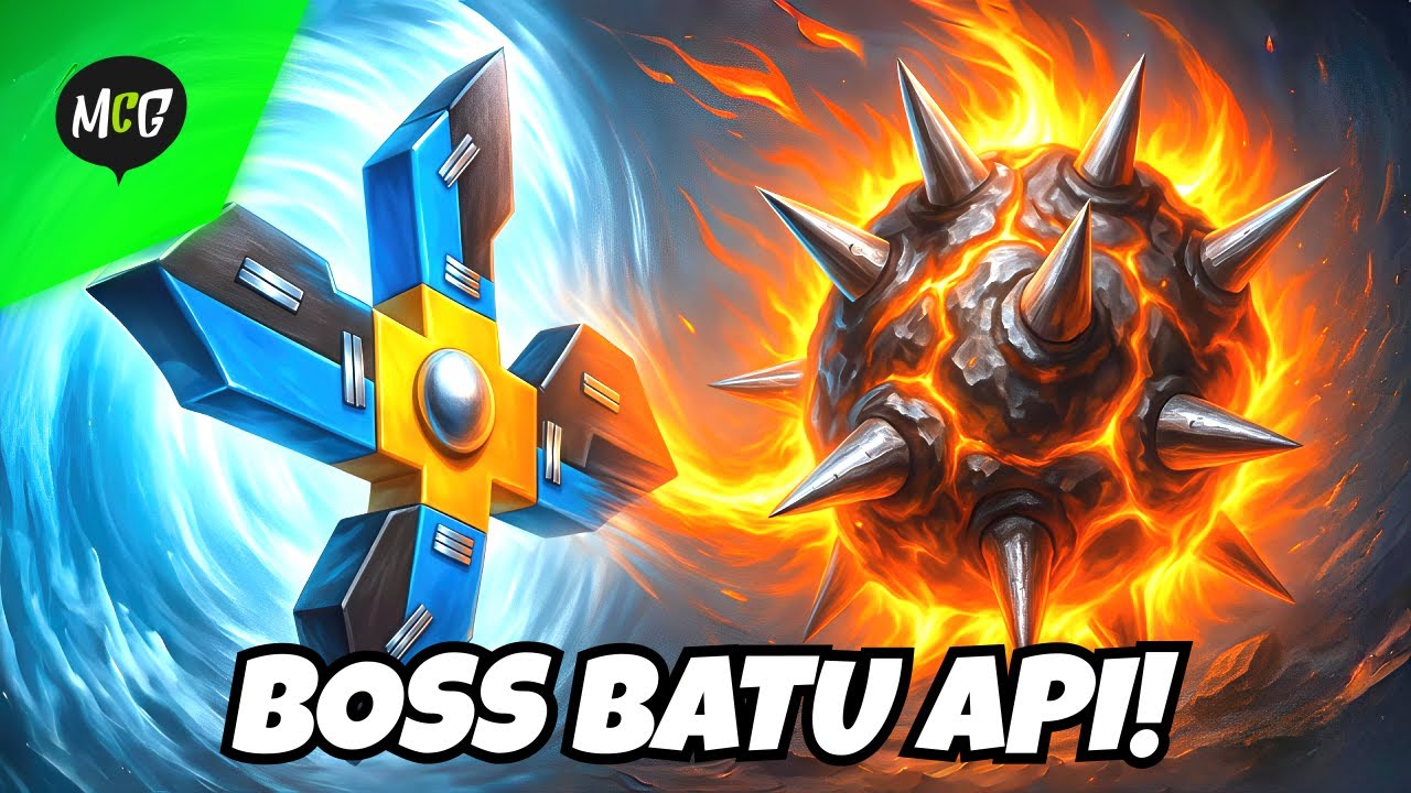 Melawan Boss Batu Api Berduri!