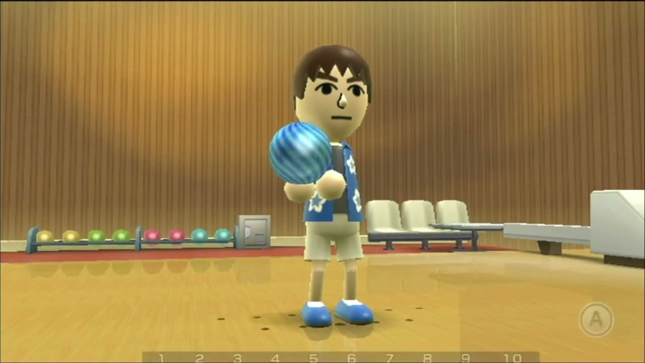 Wii Sports Resort Боулинг 100-Кеглей Все Штампы