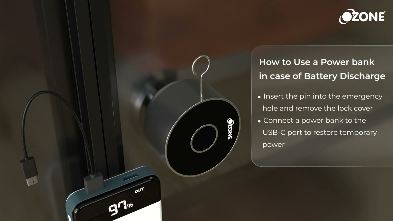 Ozone Neutro 03 | Fingerprint Furniture Lock | How To Use Power Bank When Battery Is Discharged