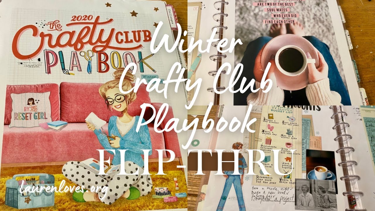 Winter 2025 Mixed Media Art Journal Reset Girl Playbook Completed Flip - Thru & How to Ideas