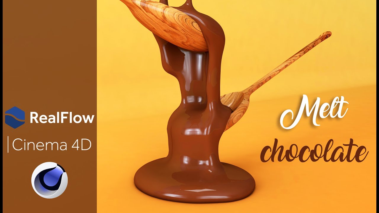 HOW TO MELT CHOCOLATE - Cinema 4D Realflow Tutorial