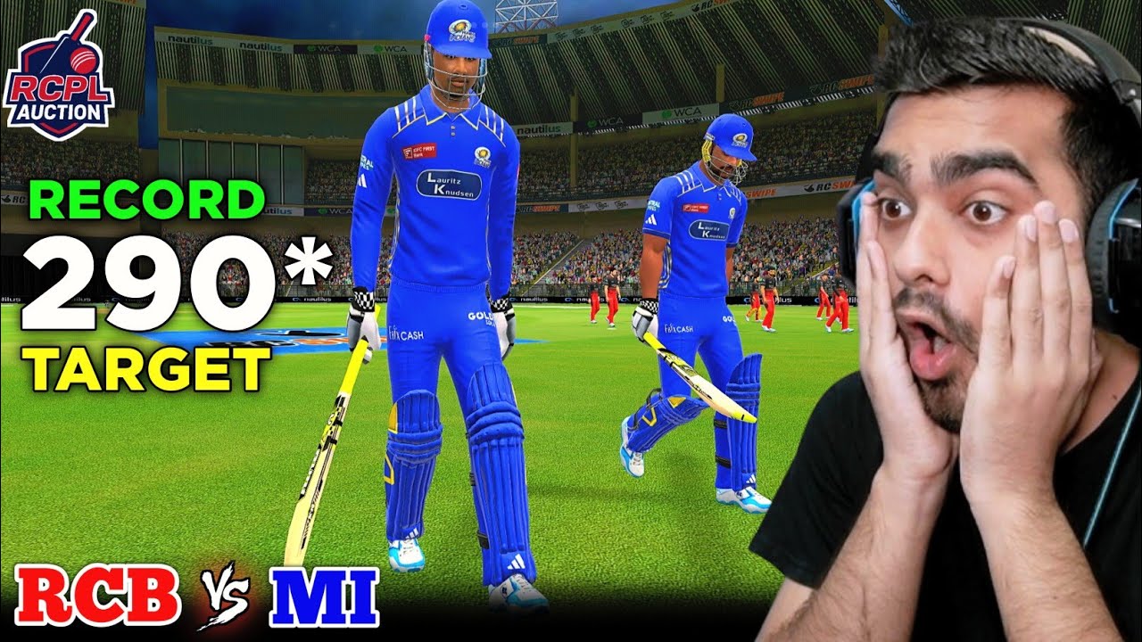 Record *290* CHASE! RCB Vs MI RCPL Auction RC Swipe (Hardcore Dynamic AI)