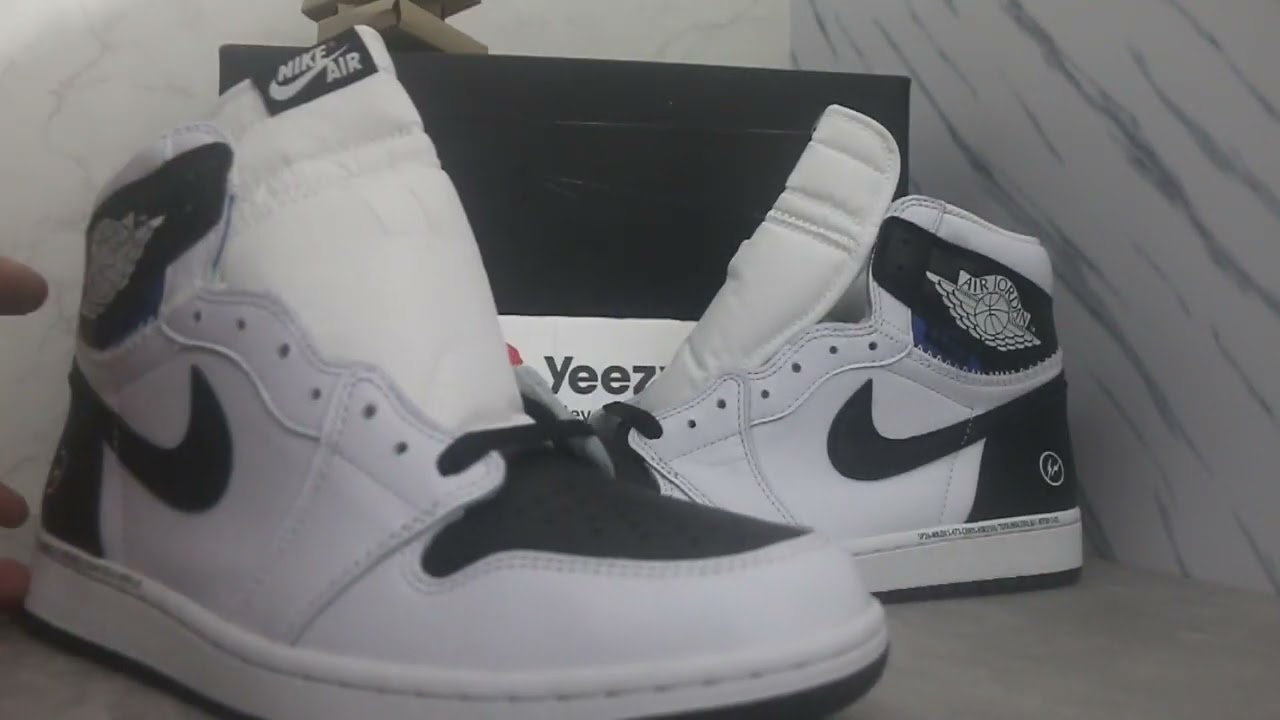 fragment x Union LA x Air Jordan 1 High White Black Show