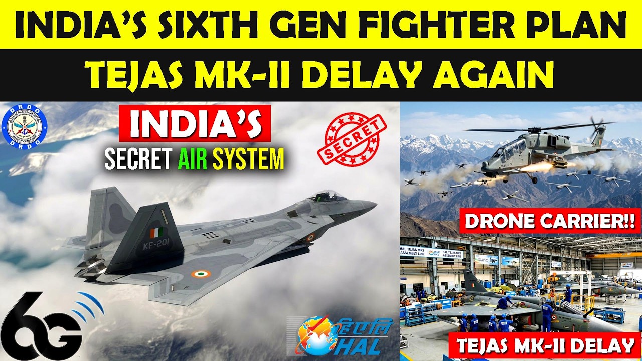 Indian Defence News:India’s 6th Gen Air Combat Plan Revealed!,Prachand Drone Carrier,Tejas Mk2 Delay