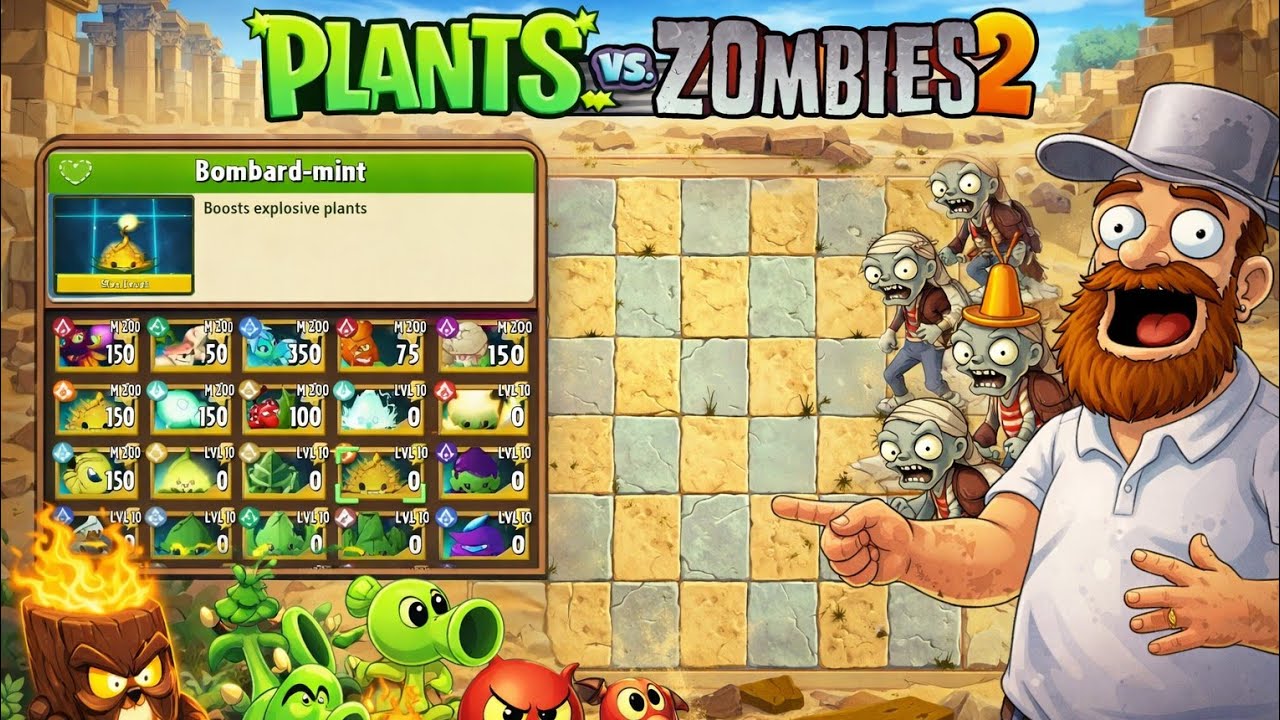 All Plants Unlocked Plants vs Zombies 2 unlimited gems unlimited coins 