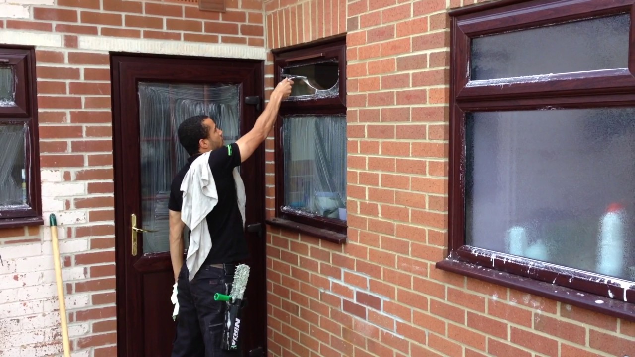 Traditional window cleaning