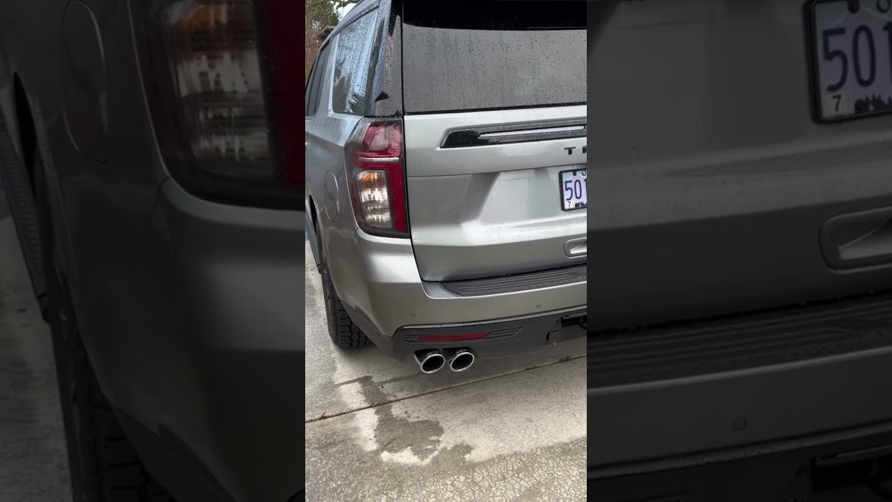 2023 Chevrolet Tahoe Z71 6.2 Cat Back Performance Borla Exhaust System (Before and After)