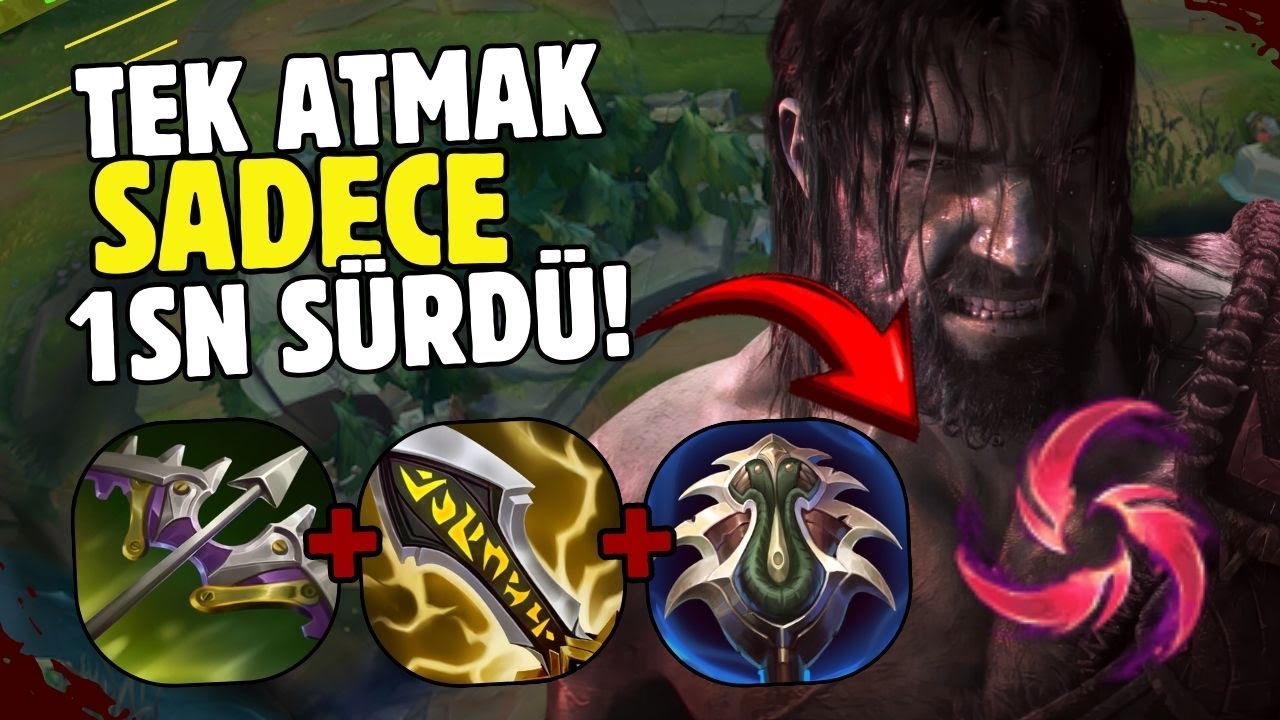 TRYNDAMERE ile tek atmak 1sn bile sürmüyor ! (LEAGUEOFLEGENDS)