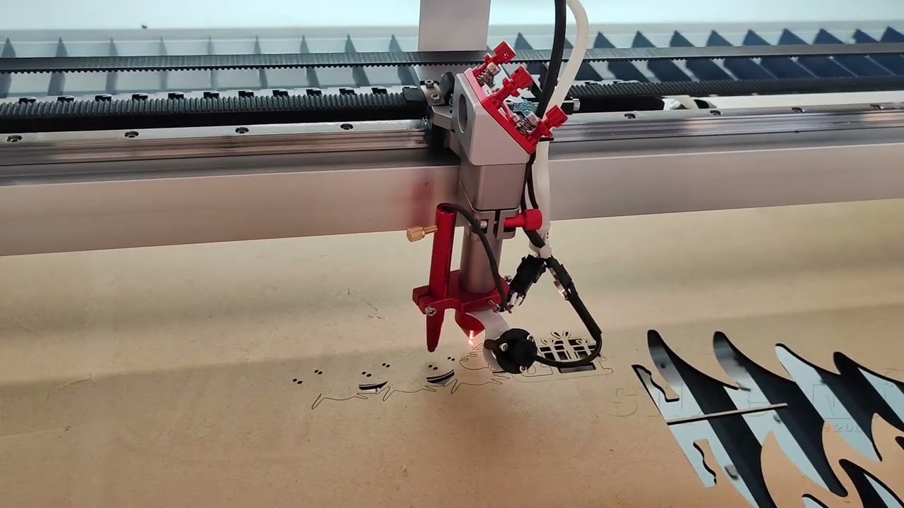 Christmas billboard cutting / CO2 Laser Cutting Machine