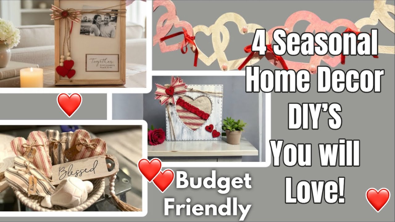 Budget-Friendly Dollar Tree Seasonal Home Decor DIY's You'll Love💕 #dollartreediy #dollartreecraft