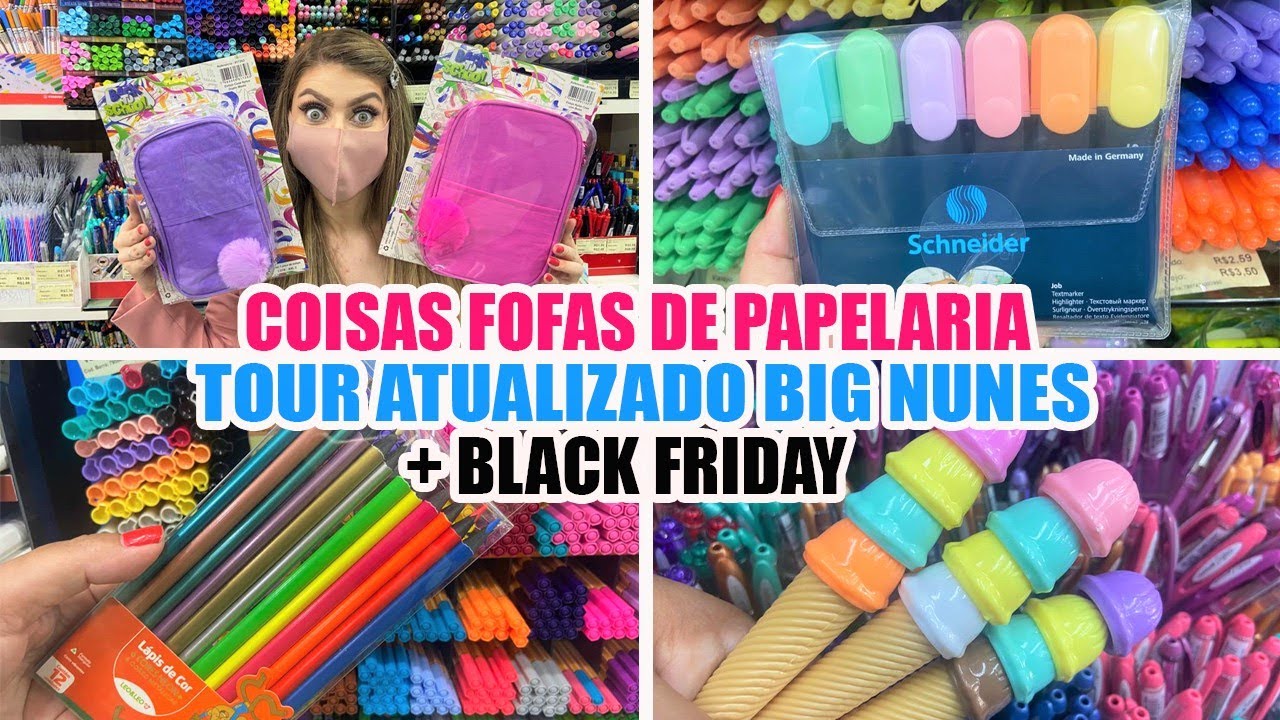 25 DE MARÇO - COISAS FOFAS DE PAPELARIA - TOUR ATUALIZADO BIG NUNES + BLACK FRIDAY