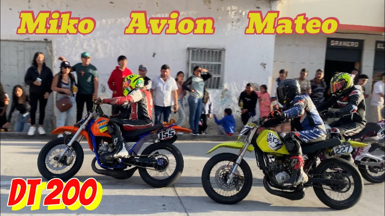Carrera de Motovelocidad Colombia - Categor&iacute;a DT200 ( Gancho miko155-avion227-mateo castellanos 98)