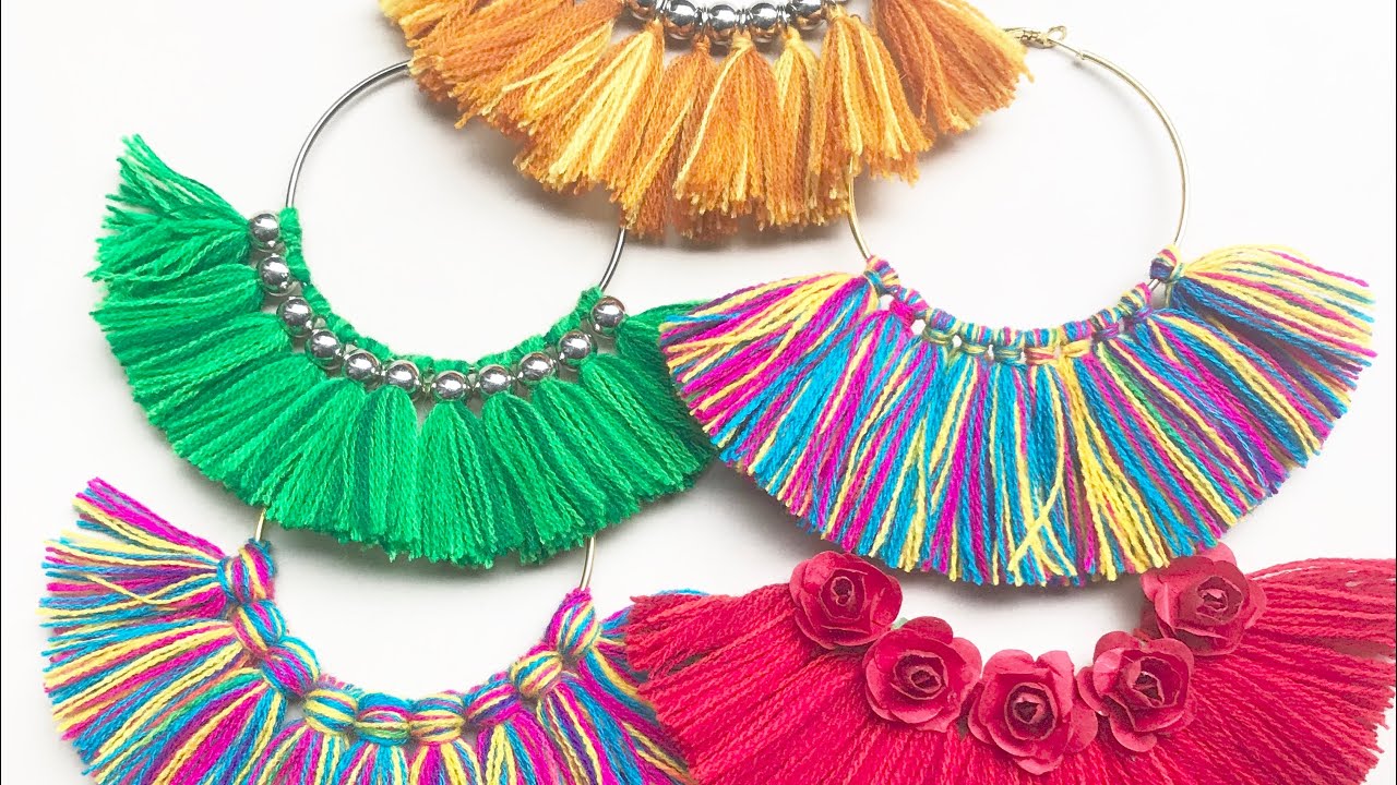 5 HOOP TASSEL EARRINGS // JEWELRY IDEAS