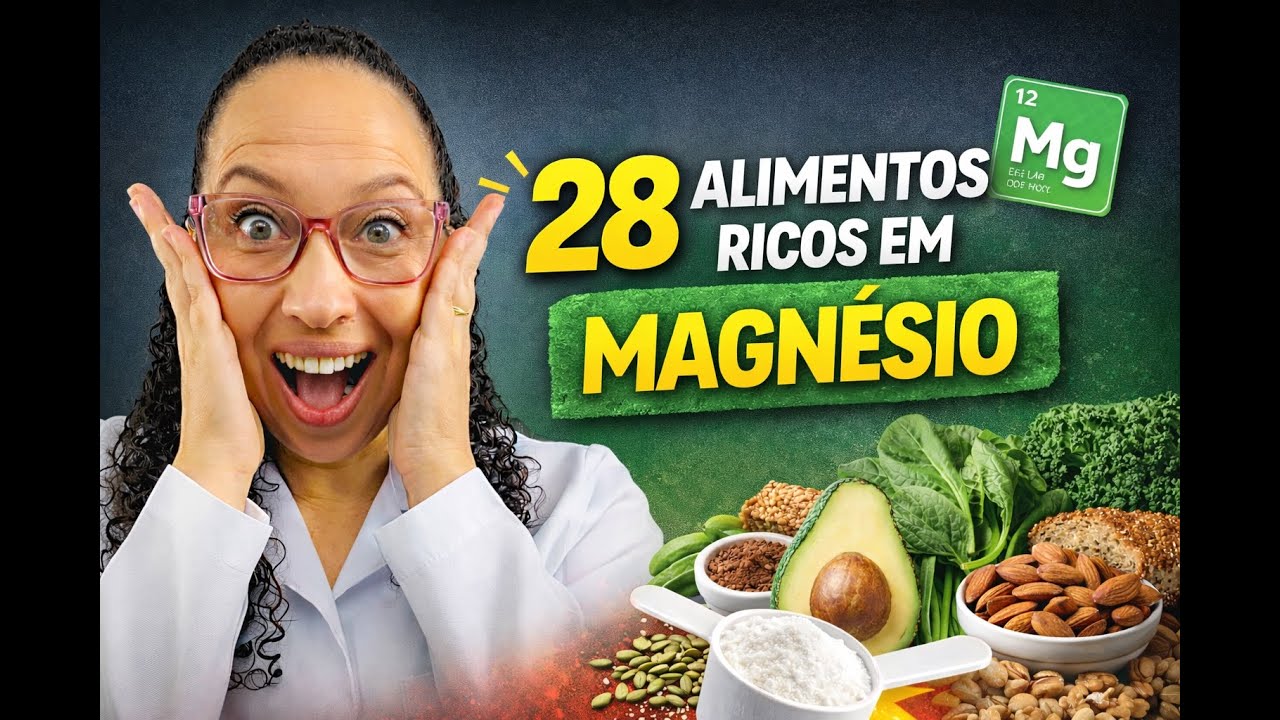 28 Alimentos Ricos em MAGNÉSIO que Ajudam na MENOPAUSA e nas DORES