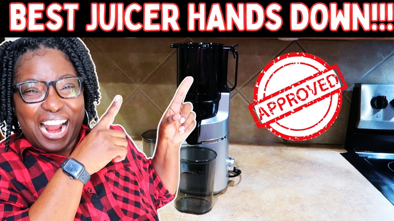 AMZChef 5.3-inch Self-Feeding Masticating Juicer | Juicing For Health