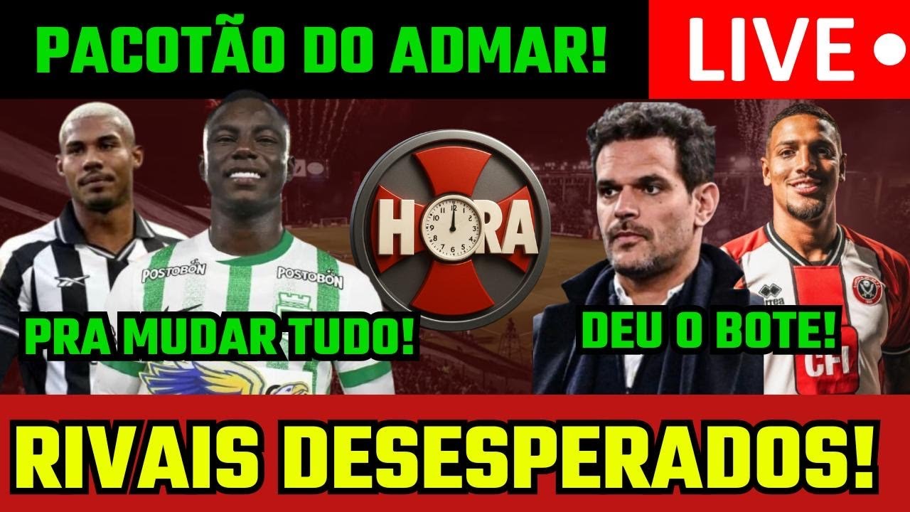 AO VIVO ! VASCO ENCAMINHA REFORÇOS E SURPREENDE O MERCADO.