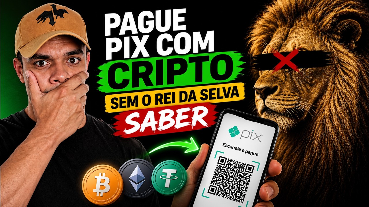 💰PAGUE PIX COM CRIPTO SEM O REI DA SELVA SABER 👀