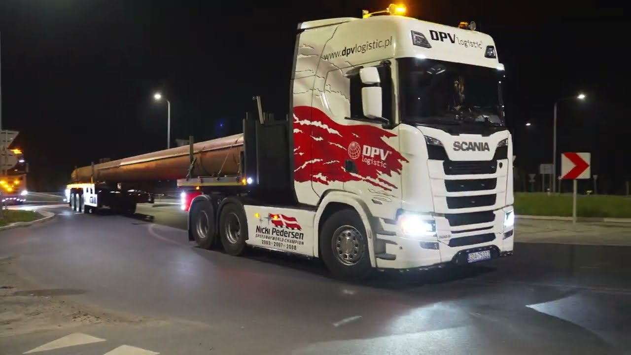 DPV Logistic - transport ponadnormatywny ze Scania Super