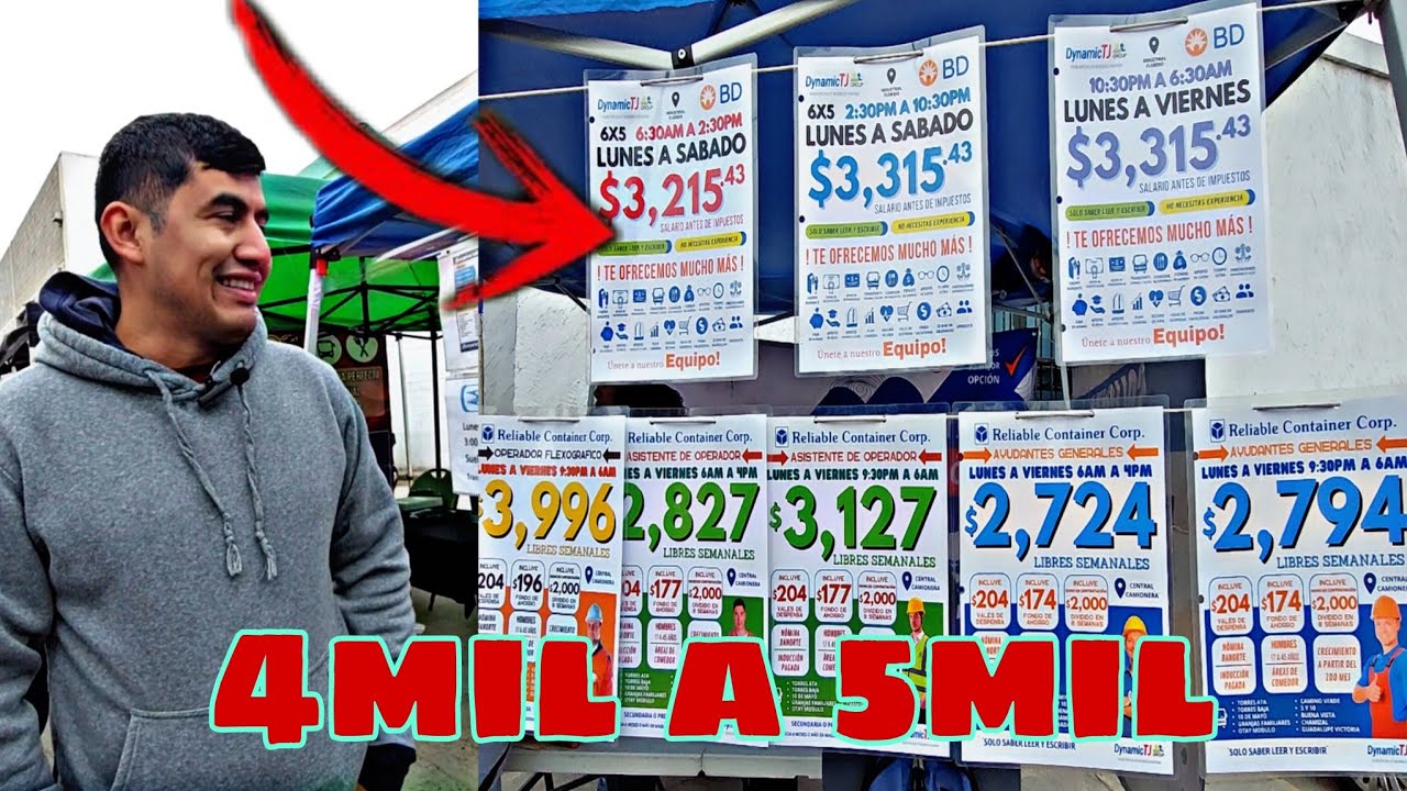 AQUI pagan 4mil de LUNES a JUEVES (entrevistas en las carpas de otay) 😱😱