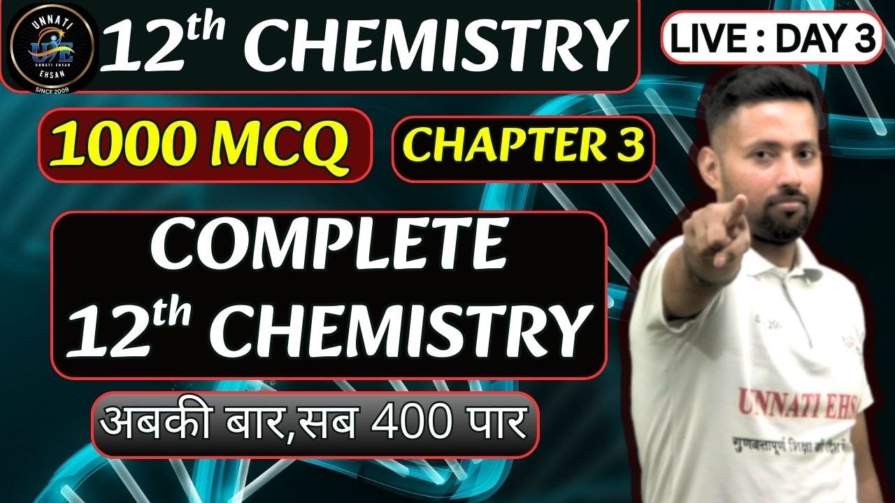 12th Chemistry Ch-3 Electrochemistry | Full Revision + PYQs + 30 MCQ | BSEB 2026 | Unnati Gyan Ka