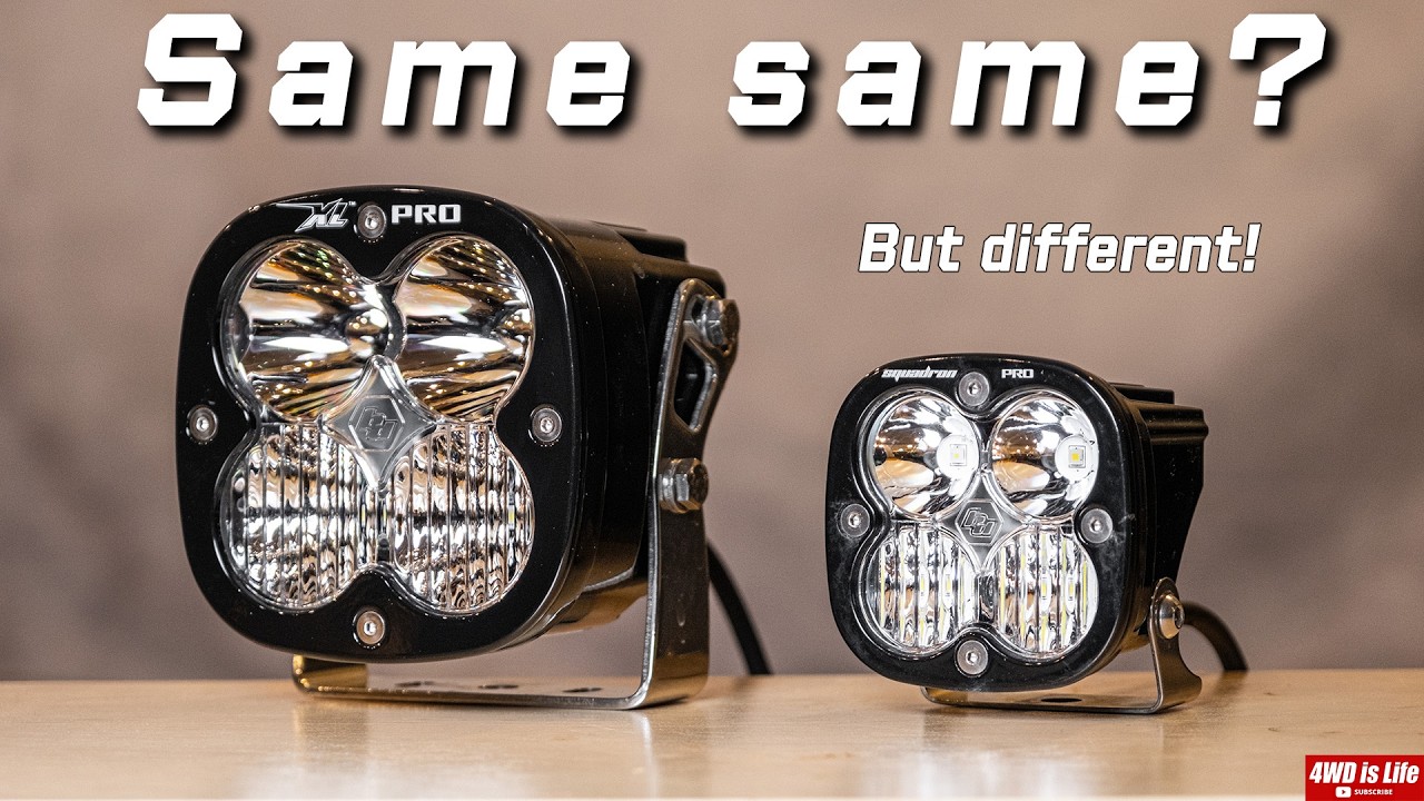 Baja Designs Squadron Pro vs XL Pro - Off-Road LED Lights Comparison