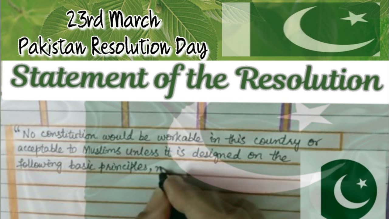 Pakistan Resolution Day || Importance of Pakistan Resolution