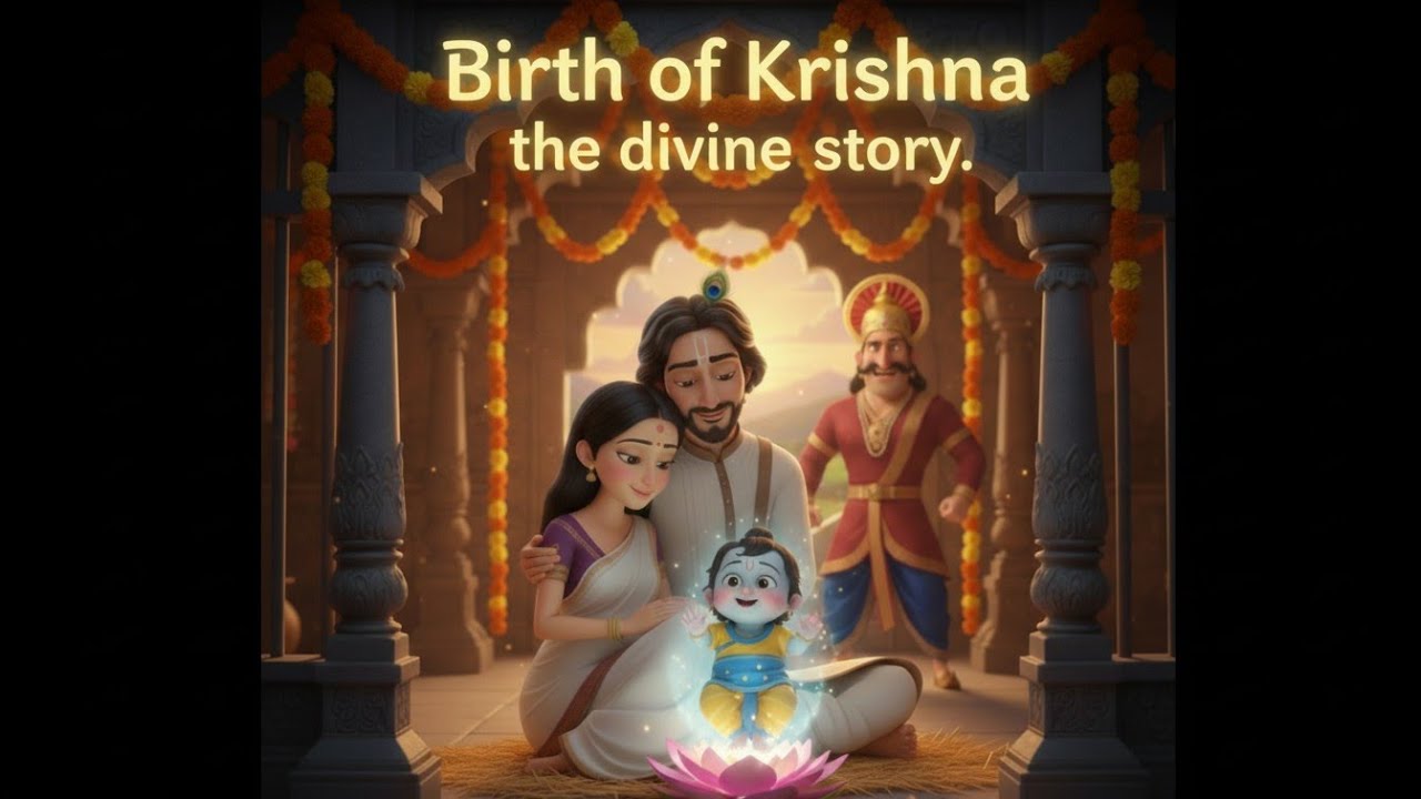Birth of Krishna 🦚| The Story of Krishna Janmashtami 💫| Complete Story