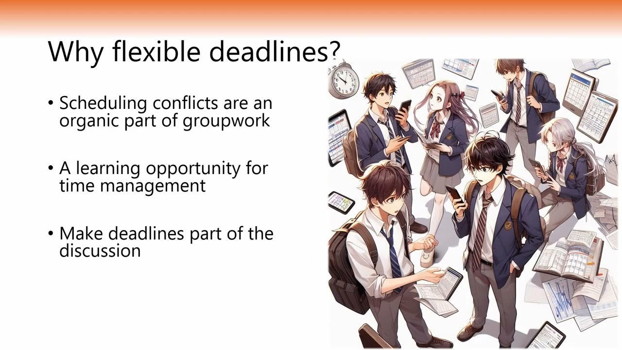 Flexible Deadlines: Making schedule conflicts a learning opportunity
