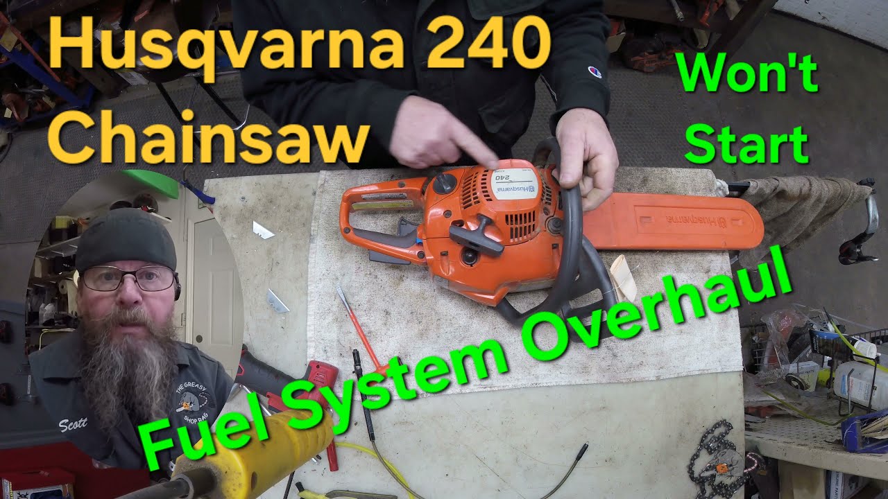 Husqvarna 240 Chainsaw Fuel System Overhaul