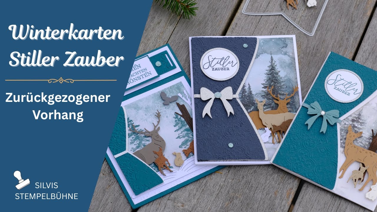 Neue Kartentechnik! Blick aus dem Fenster  / Winter / Weihnachten / Partywimpel / Stampin' Up!