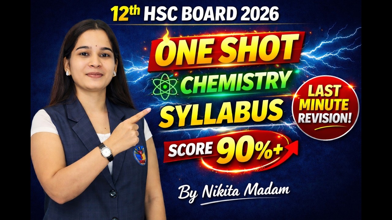 🎯 12th HSC Most Important Questions + One Shot | Score 90%+ | Nikita Madam