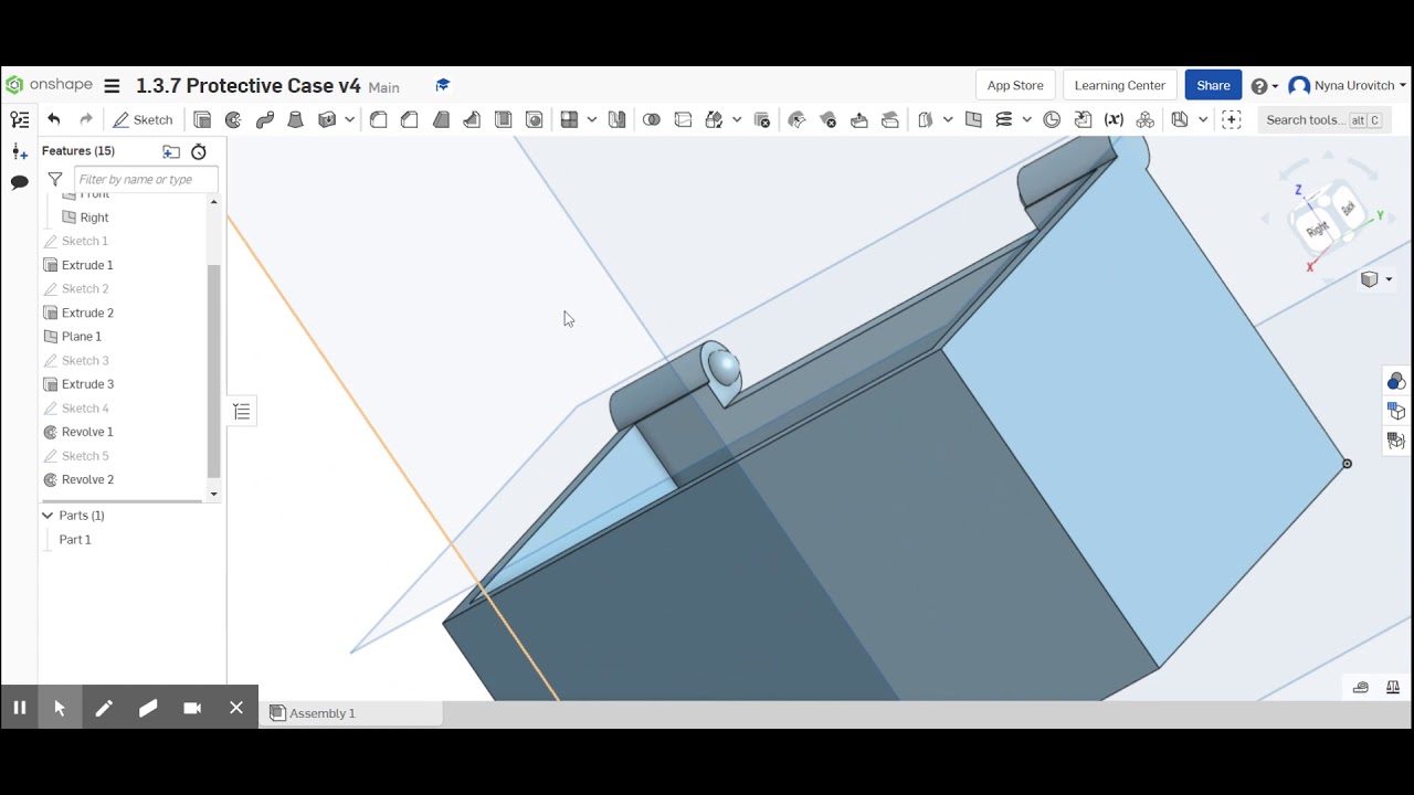 1.3.7 Protective Bottom of Case v4 | Part Studio 1