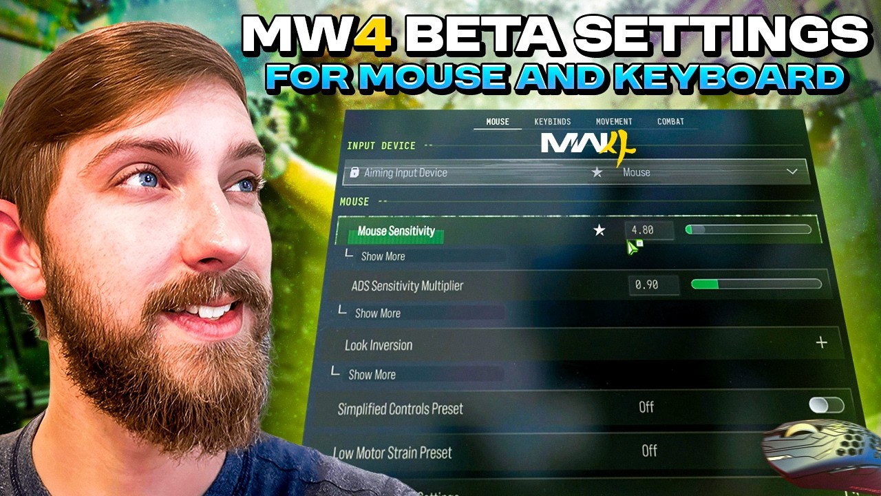 BEST Modern Warfare 4 BETA Settings for Mouse and Keyboard 💯