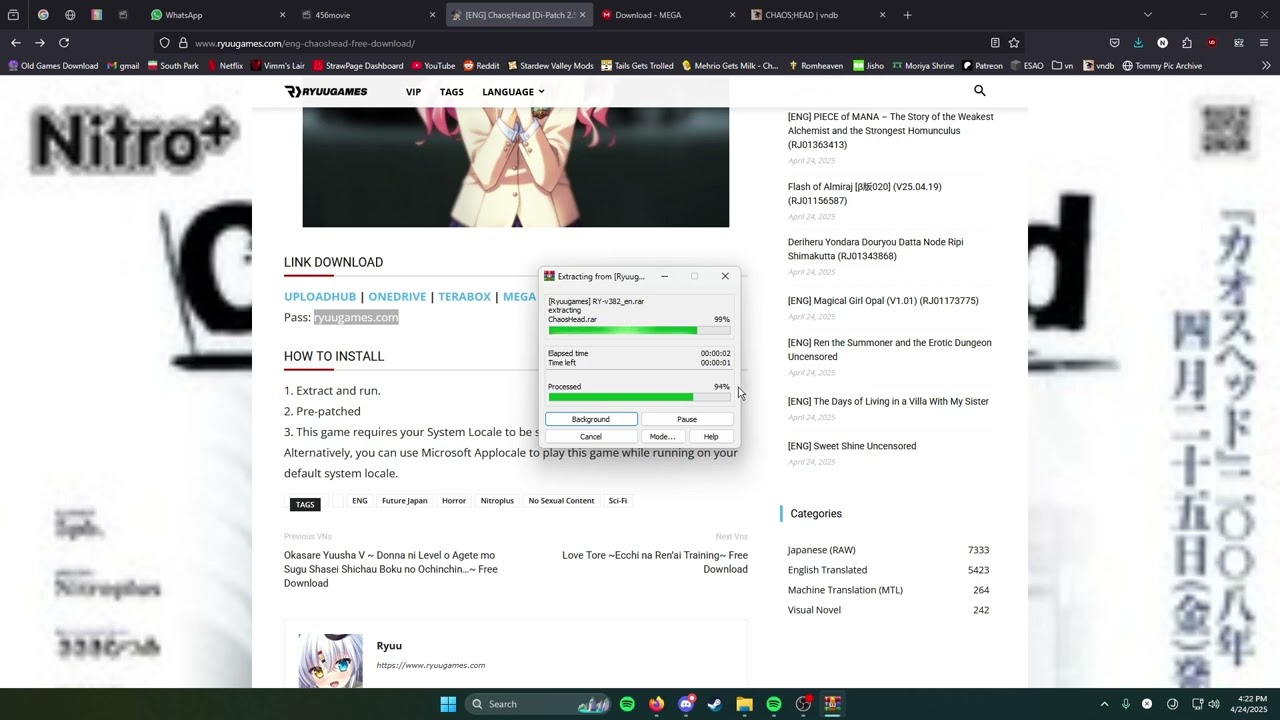 How to use ryuugames for visual novels (tutorial)