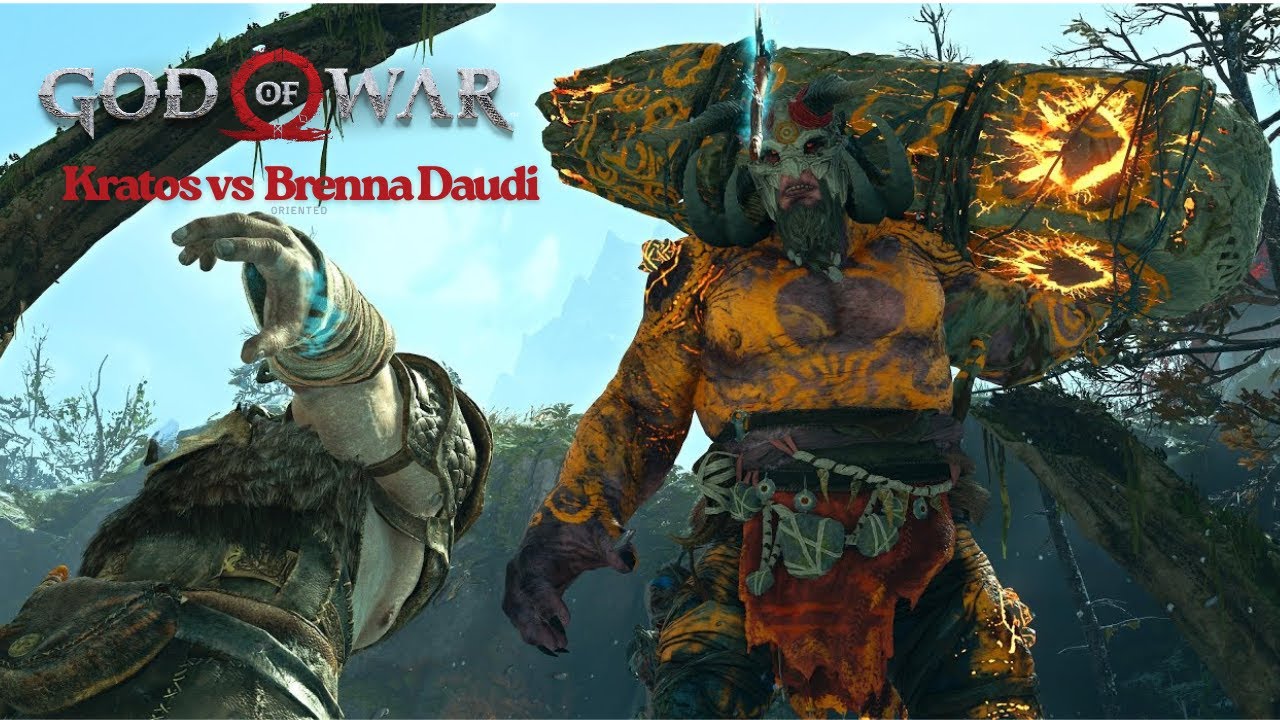 How to defeat Brenna Daudi &ndash; Epic Fire Troll Boss Fight | God of War 4 (4K HDR)