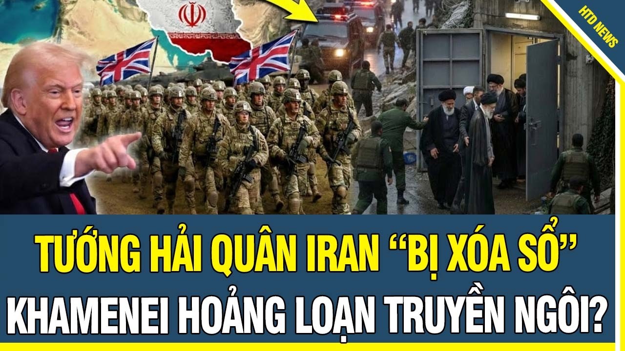 TIN NÓNG 4/2: Tướng Hải Quân Iran “Bị Xóa Sổ”? Khamenei Hoảng Loạn Truyền Ngôi?