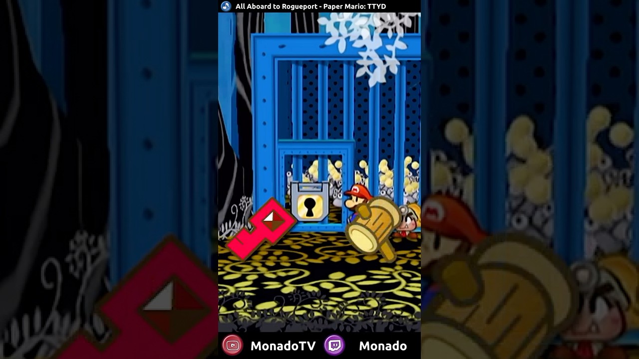 Удар по этому замку в течение 90 секунд разрушает его в Paper Mario TTYD #шорты