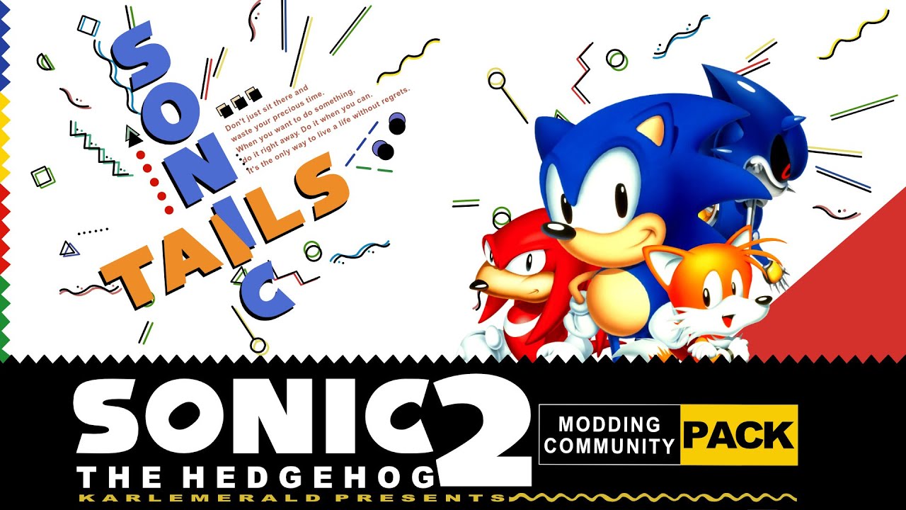 Sonic 2 The Community Pack (Todas as Esmeraldas) Gameplay