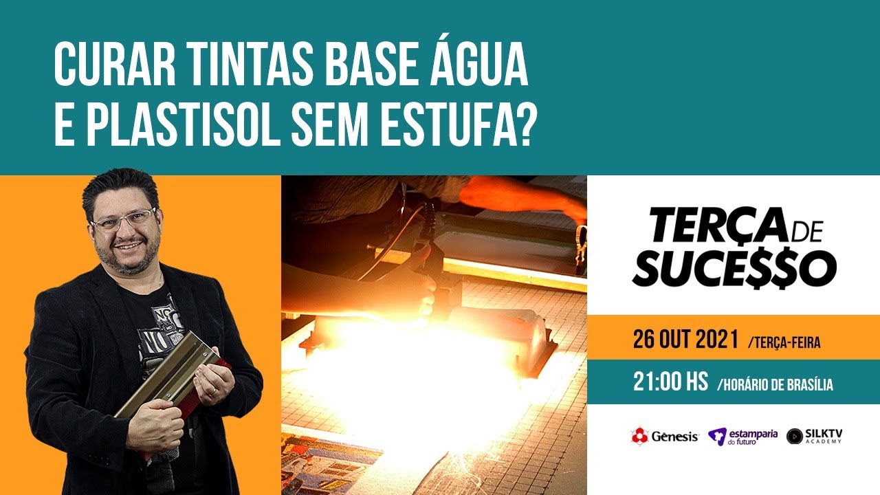 #162 🔴 (26/10/21) Curar tintas plastisol e base água sem estufa?