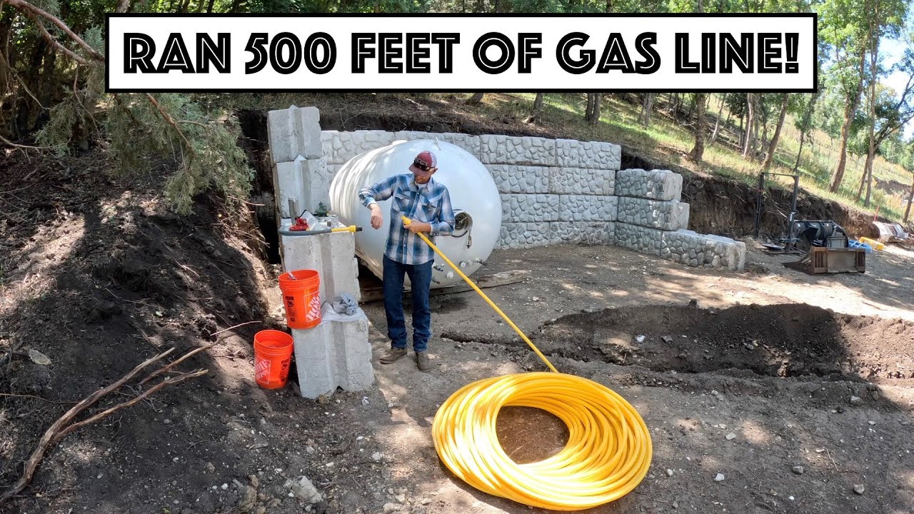 #696 - Trenched 500 Feet Of Gas Line To Bobtail Propane Tank, Yard Hydrants, Water Line!