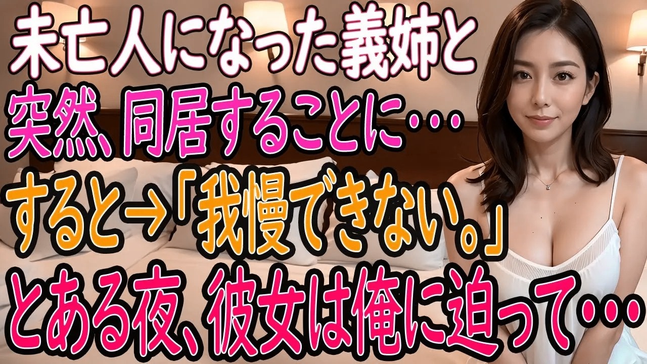 【馴れ初め 感動】未亡人になった義姉と一緒に暮らす事に。すると→「もう我慢できない。今夜…お願い」俺の運命がこんなに変わってしまうとは…。【総集編】