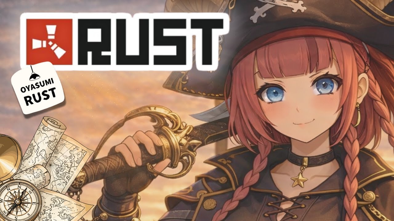 海賊生活目指して６日目 チルーく内装していこう  OYASUMI RUST #73【RUST PVE】【Chill/チル】【作業】