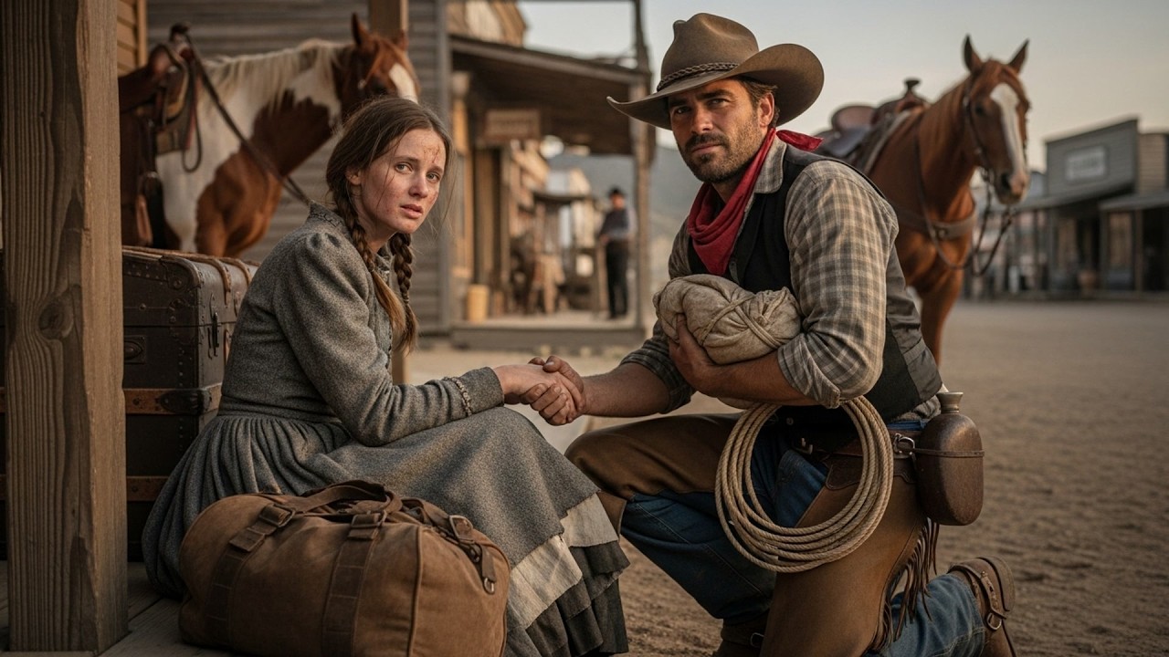 Her Cabin Was Surrounded By Men With Bad Intentions, The Cowboy Arrived And Made Them Leave