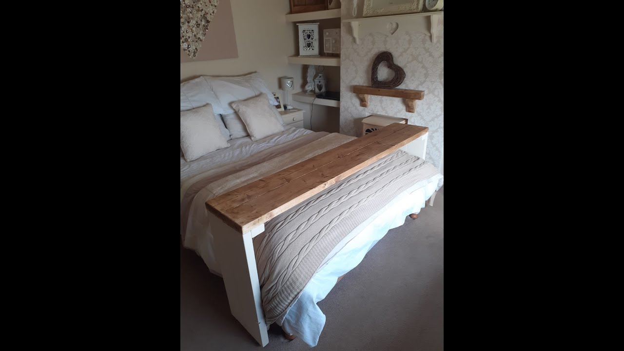 How to make a bed desk, bed rolling table for your breakfast or watching movies on your bed.