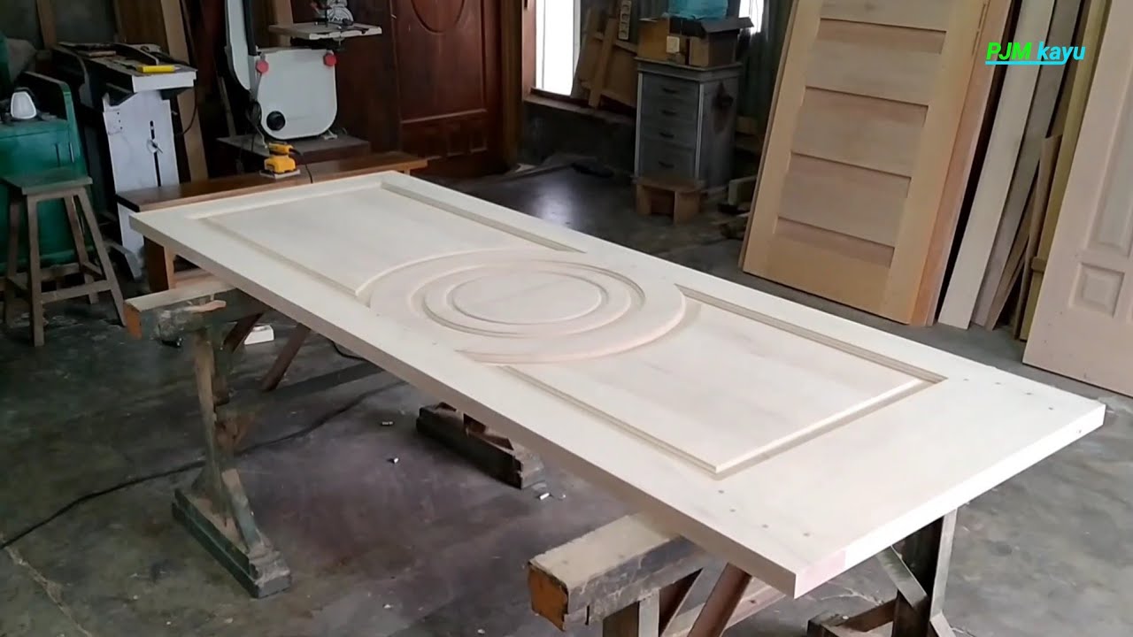 teknik dan cara sederhana membuat pintu bulat tengah. pintu utama , pintu kamar , pintu dapur