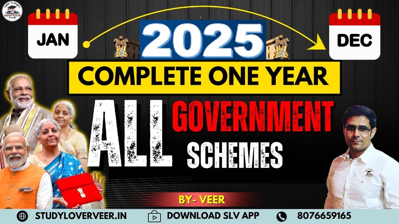 Government Schemes 2025 | All Central Government Scheme 2025 in Hindi | UPSC Current Affairs 2026